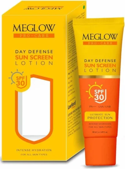 Meglow pro cre spf 30 sunscreen lotion
