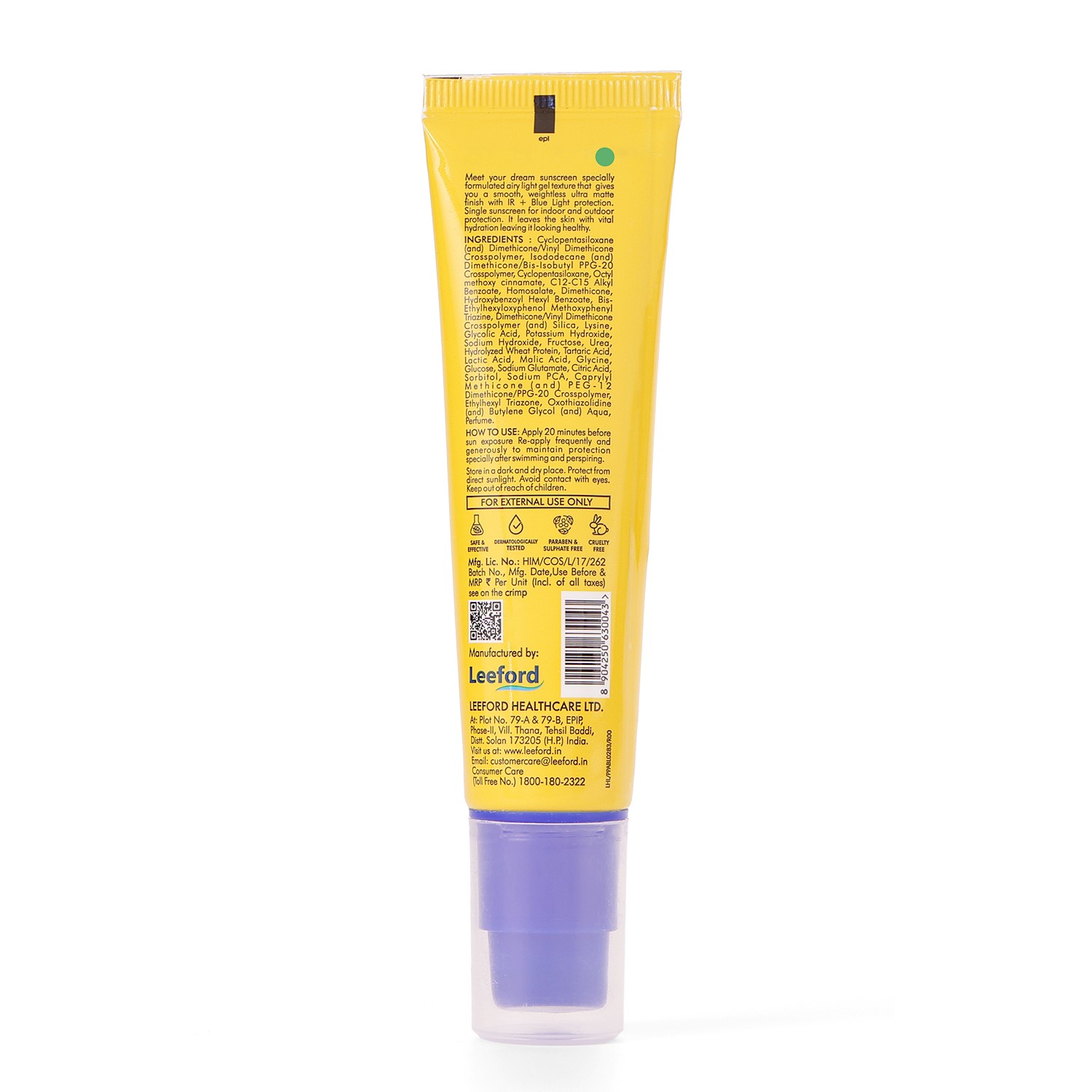 Sunshade Ultra Block Sunscreen Gel SPF-30, UVA+UVB Protection - 30ml - Image 2