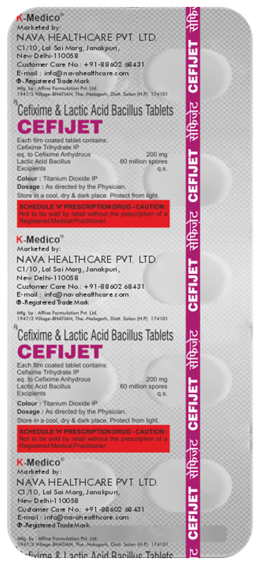 Cefijet tablet 10's