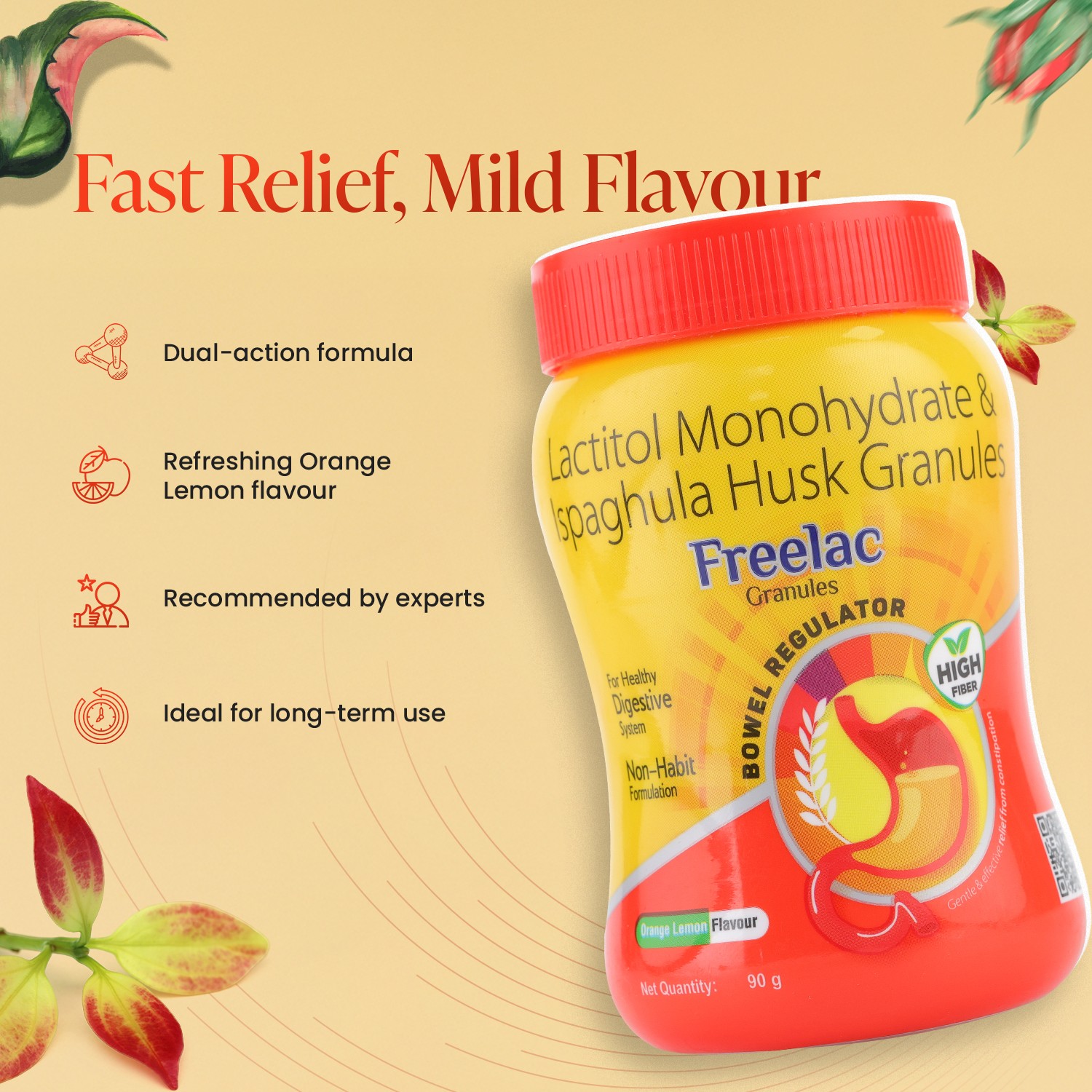 Freelac Granules | Ayurvedic Laxative for Constipation Relief 90gm - Image 5