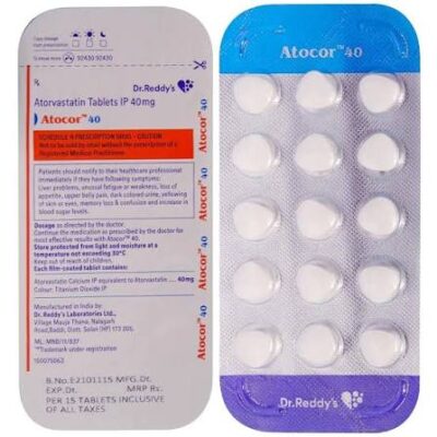 Atocor 40 tablet 10's
