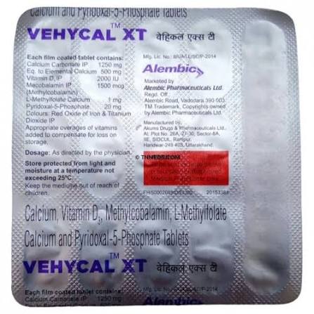 Vehycal XT Tablet 15's