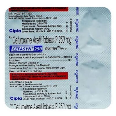 Cefasyn 250 tablet 4's