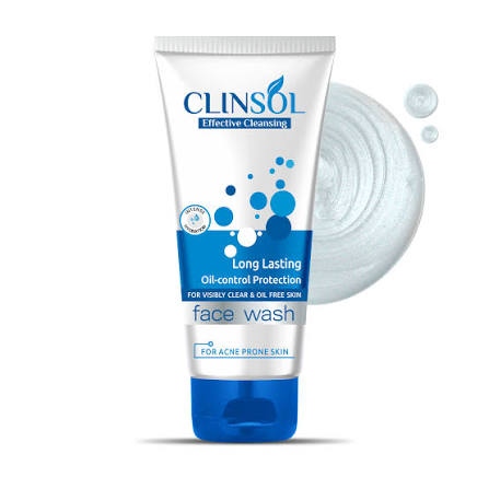 Clinsol Oil Control Face Wash for Acne and Pimple Free Skin 100g
