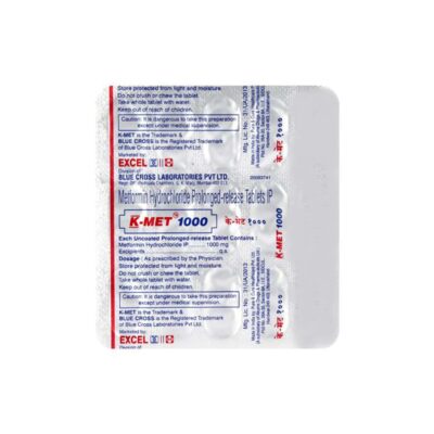 K-Met 1000mg Tablet 15's