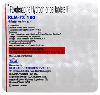 KLM FX 180 TABLET 10'S
