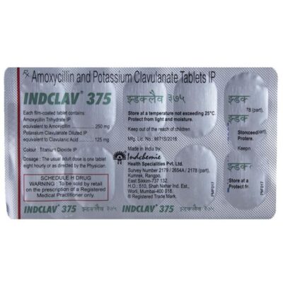 Indiclav 375 tablet 10's