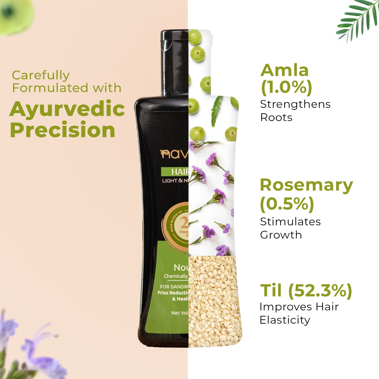 Navyug Ayurvedic Hair Oil 100ml - Image 2