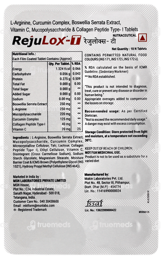 Rejulox T Tablet 10's