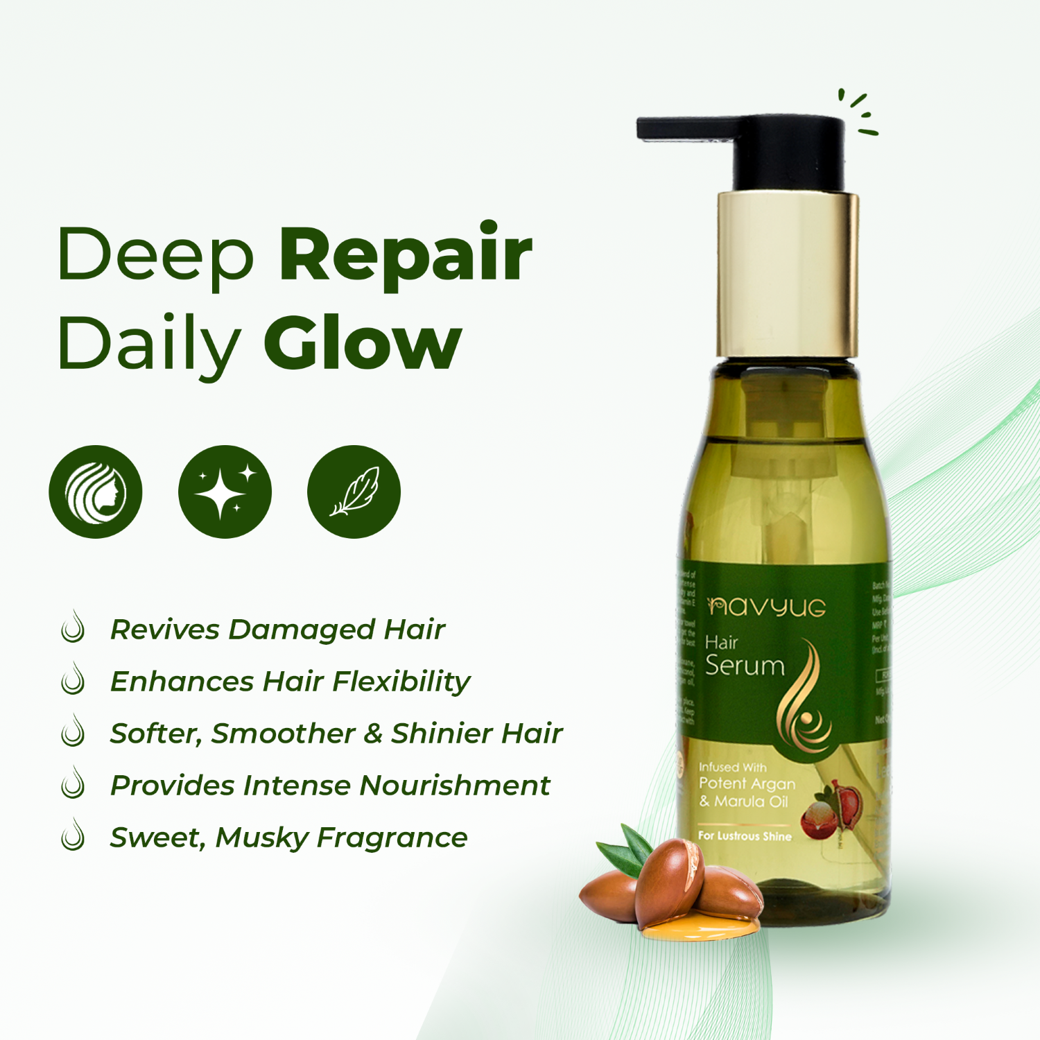 Navyug Hair Serum 110ml - Image 2