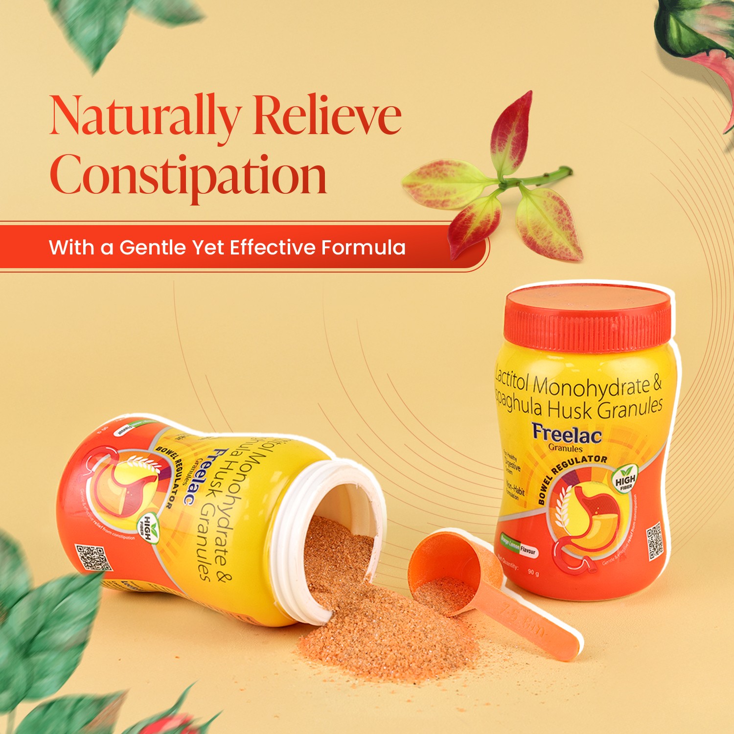 Freelac Granules | Ayurvedic Laxative for Constipation Relief 90gm - Image 3