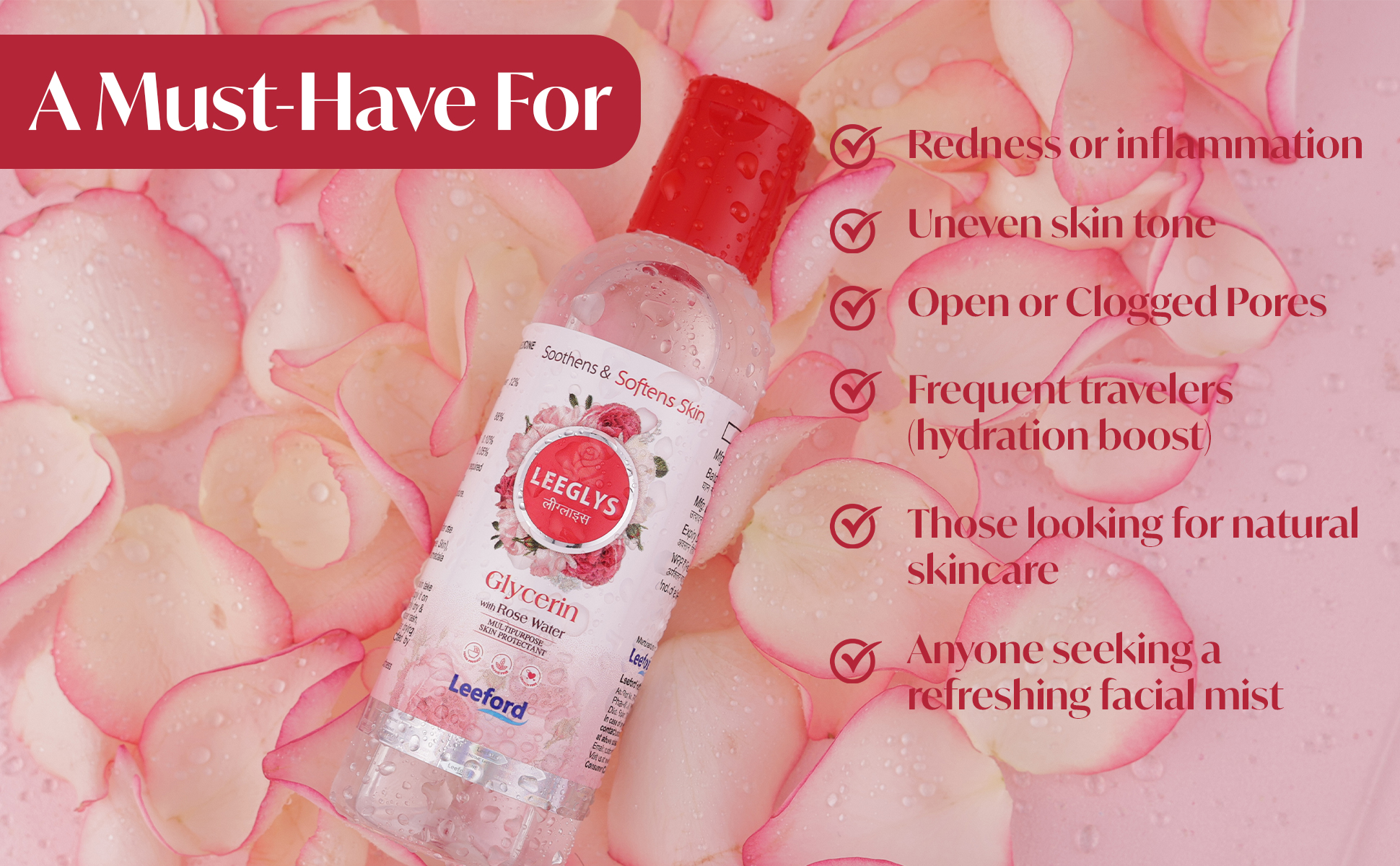 Leeglys Glycerin with Rose Water for Soft Smooth Skin - Image 2