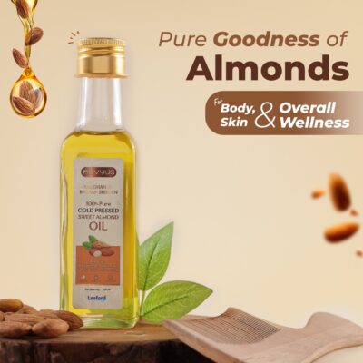 Navyug Cold Pressed Almond Oil for Hair & Skin 100ml
