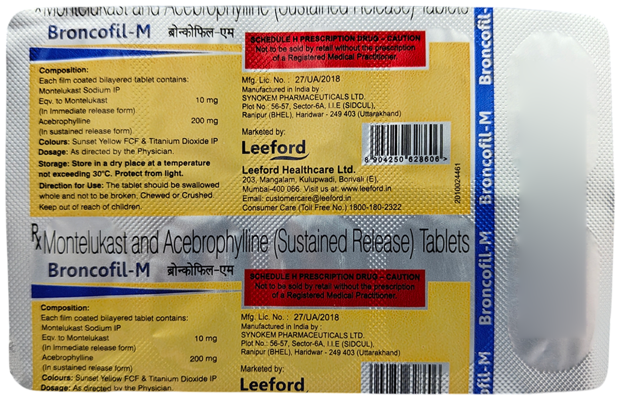 Broncofil M tablet 10's - Image 2