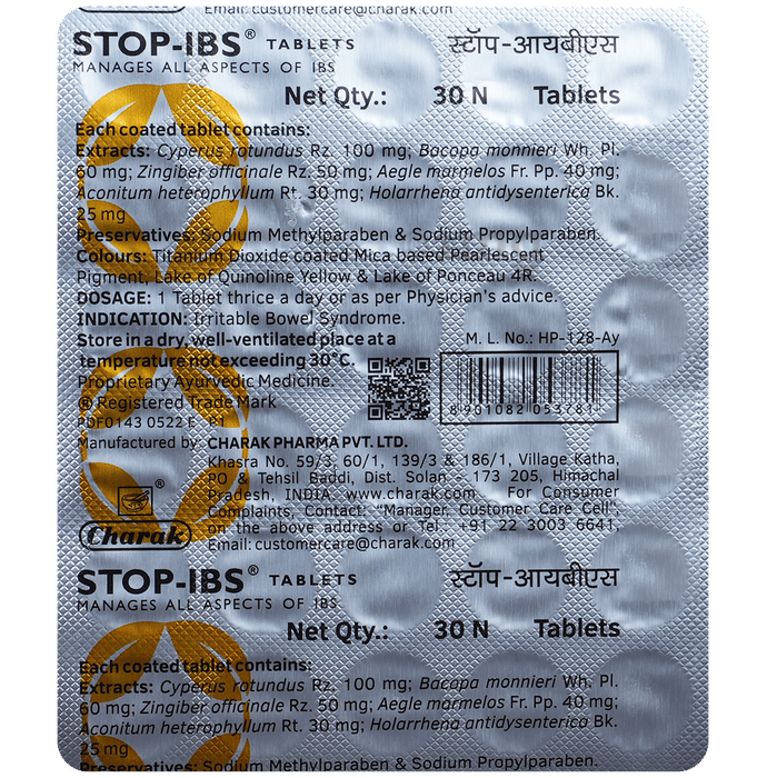 Stop Ibs Tablet 30's