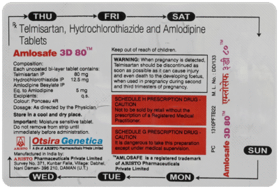 Amlosafe 3D 80 Tablet 7's