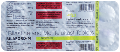 Bilaford M tablet 10's