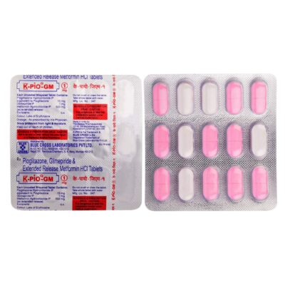 K Pio Gm 1mg Tablet 15's