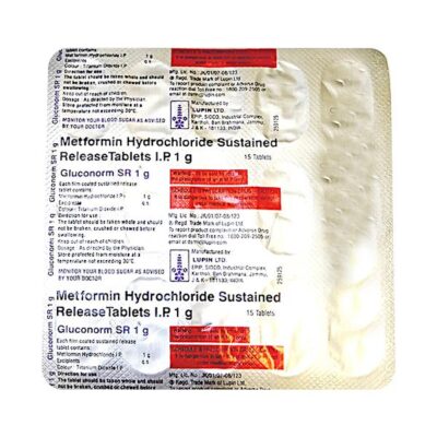 Gluconorm SR 1g tablet 15's