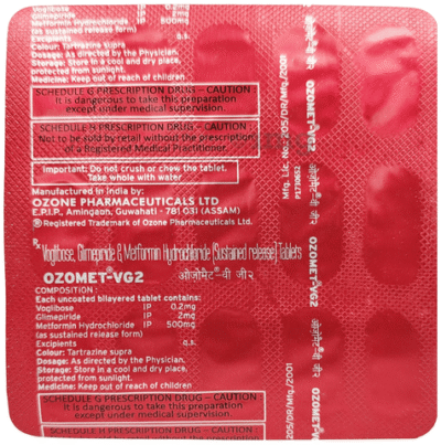 Ozomet VG2 Tablet 15's