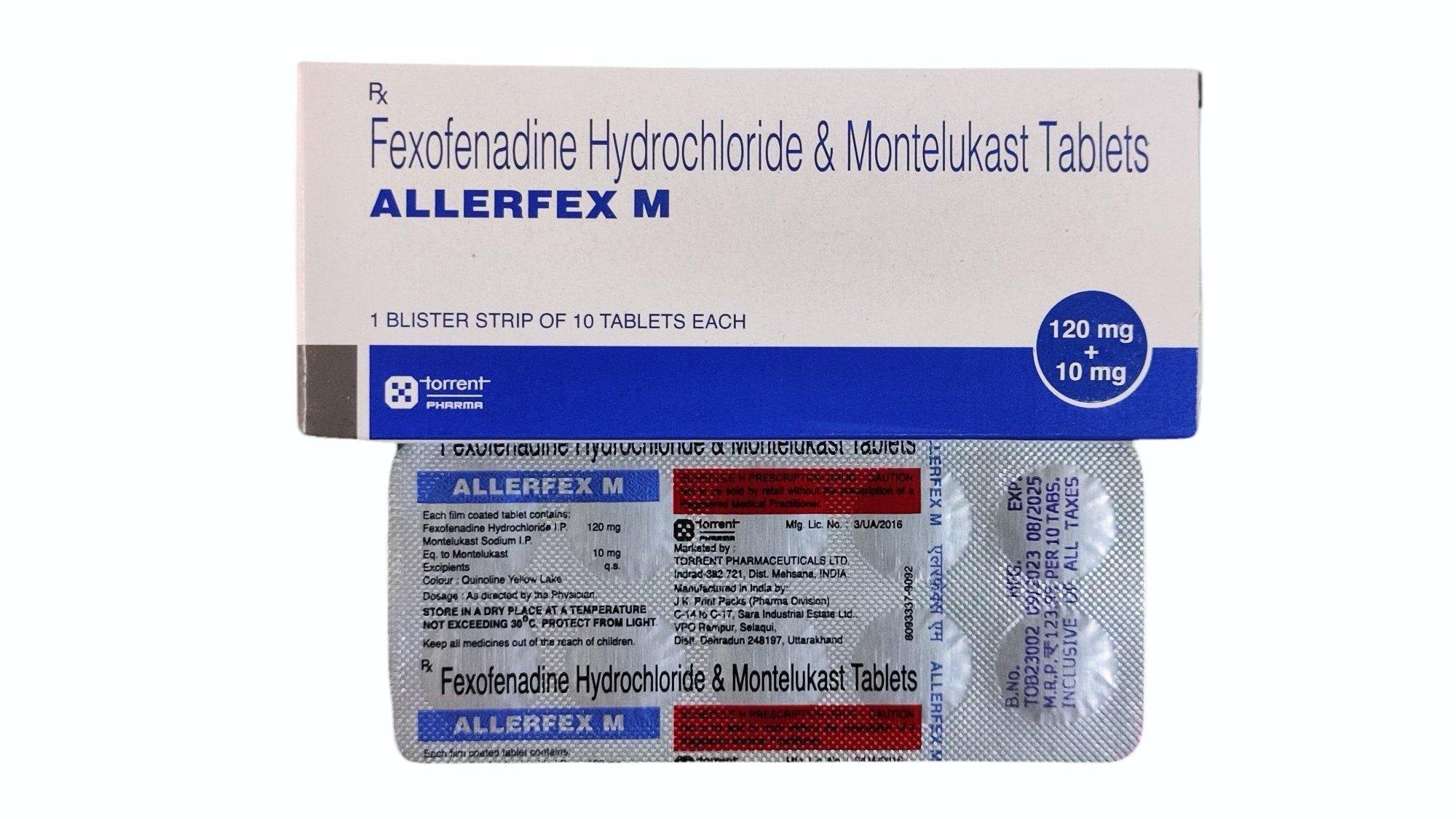 Allerfex M Tablet 10's