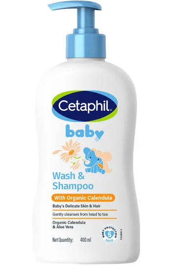 Cetaphil Baby Shampoo & Wash | With Organic Calendula | 400ml