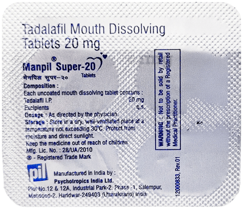 Manpil Super 20 tablet 4's - Image 2