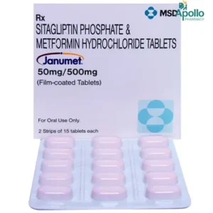Janumet 50 mg/500 Tablet 15's