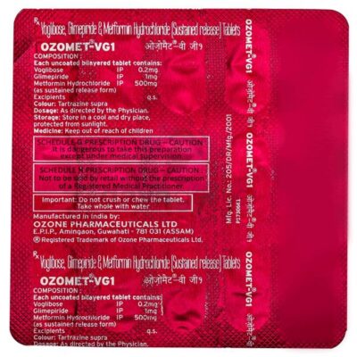 Ozomet VG1 tablet 15's