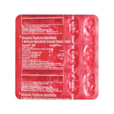 Ozomet PG2 Tablet 15's