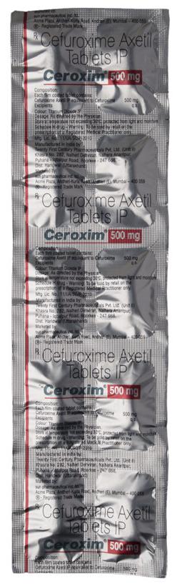 Ceroxim 500 Tablet 10's