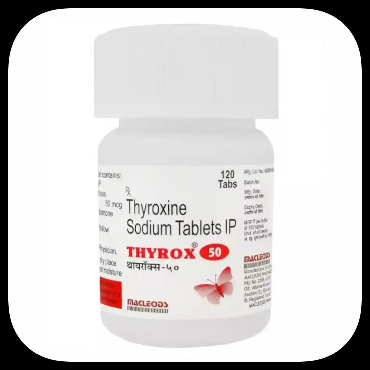 Thyrox 50 Tablet 120's