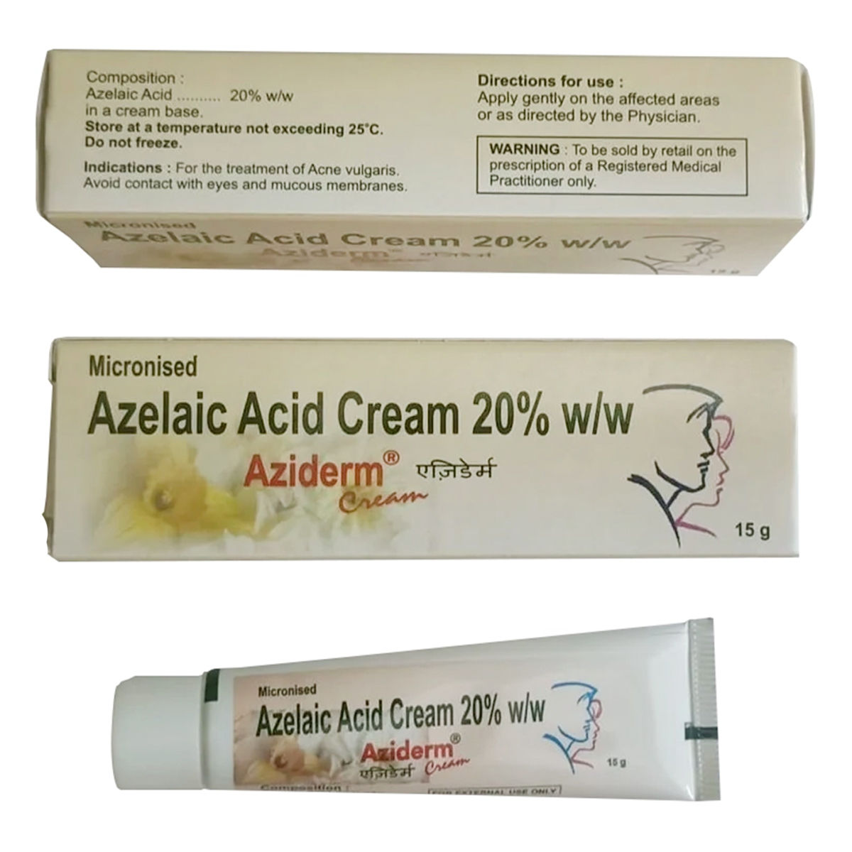 Aziderm 10% Cream 15gm - Image 2