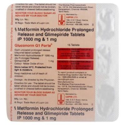 Gluconorm G1 Forte Tablet 15's