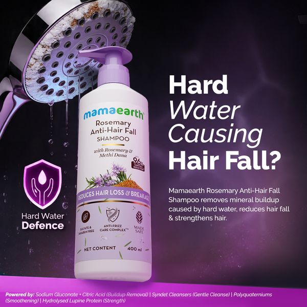 Rosemary Anti-Hair Fall Shampoo with Rosemary & Methi Dana for Reducing Hair Loss & Breakage - 400 ml - Image 2