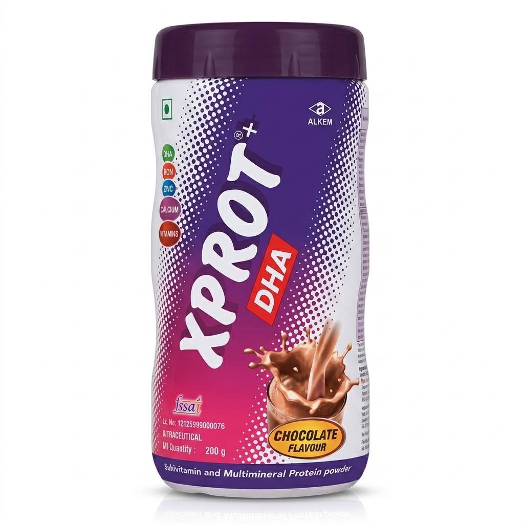Xprot DHA Protein Powder Chocolate Flavour 200g
