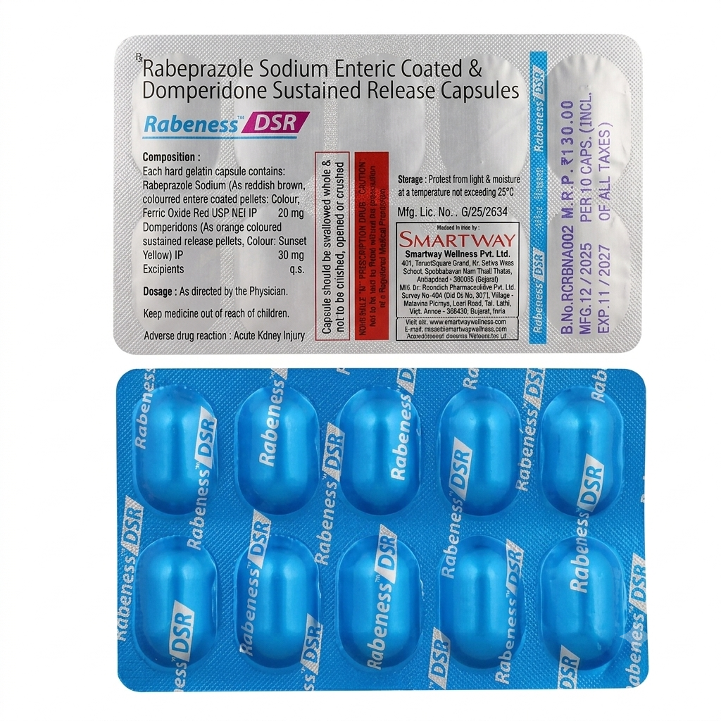 Rabeness DSR capsule 10's
