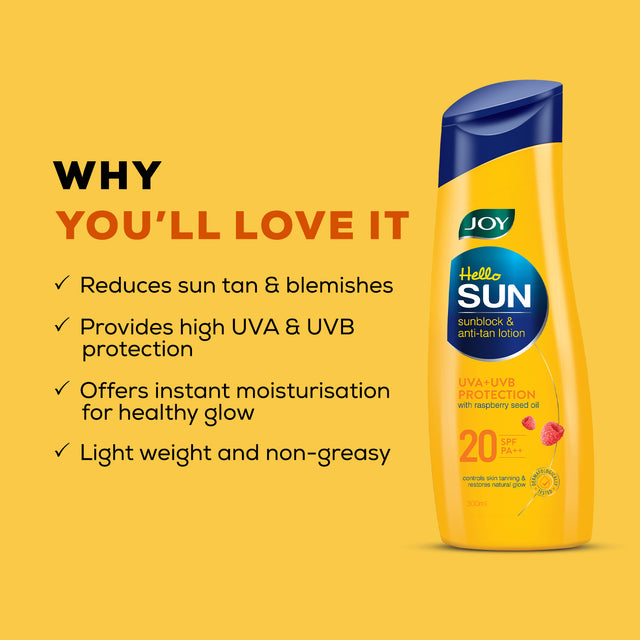 Hello Sun Anti-Tan Sunscreen Body Lotion SPF 20 PA++ 300ml - Image 4