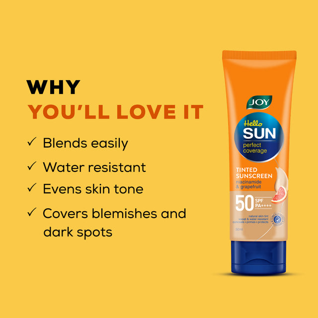 Hello Sun Perfect Coverage Tinted Sunscreen SPF 50 PA++++ 50ml - Image 4