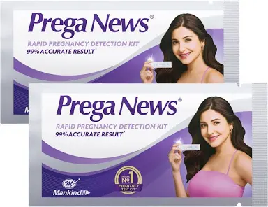 PREGA NEWS (Pregnancy test card) Pack of 2