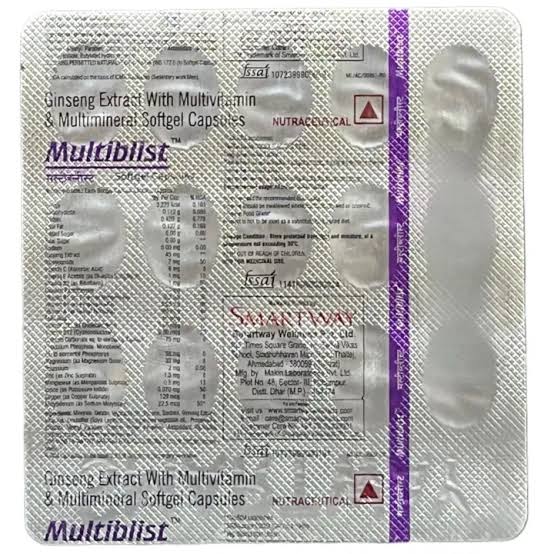 Multiblist softgel capsule 15's