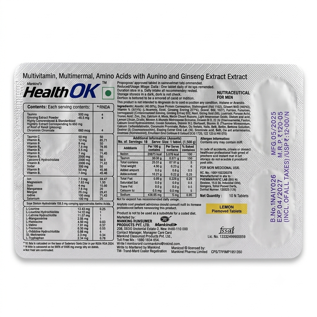 HEALTH OK TABLETS (10`S) - Image 2