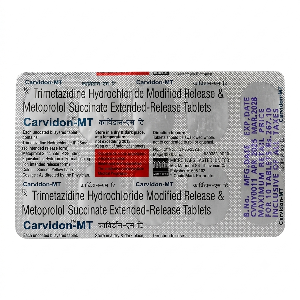 Carvidon MT Tablet 10's