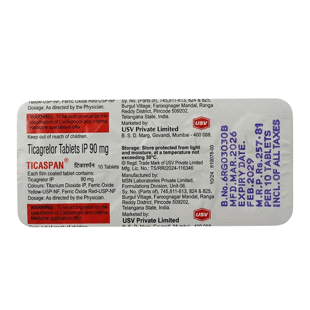 Ticaspan Tablet 10's