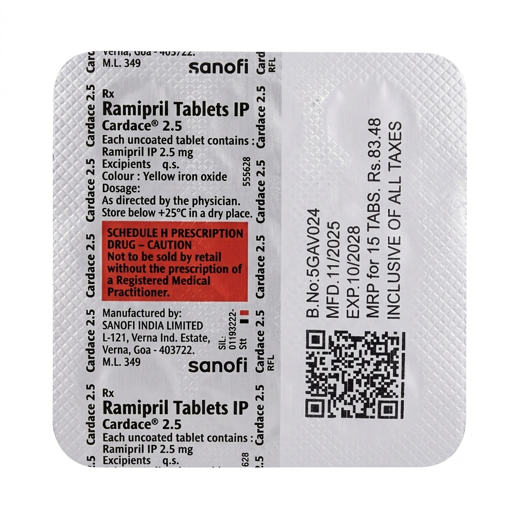 Cardac 2.5 tablet 15's
